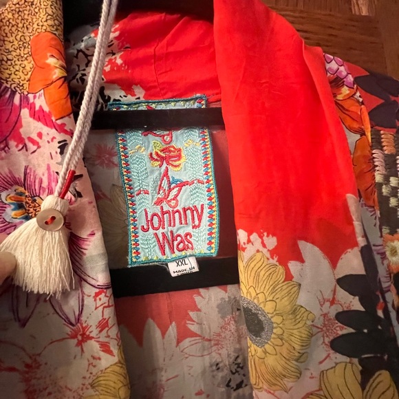 Johnny Was Silk Kimono XL - Picture 3 of 3